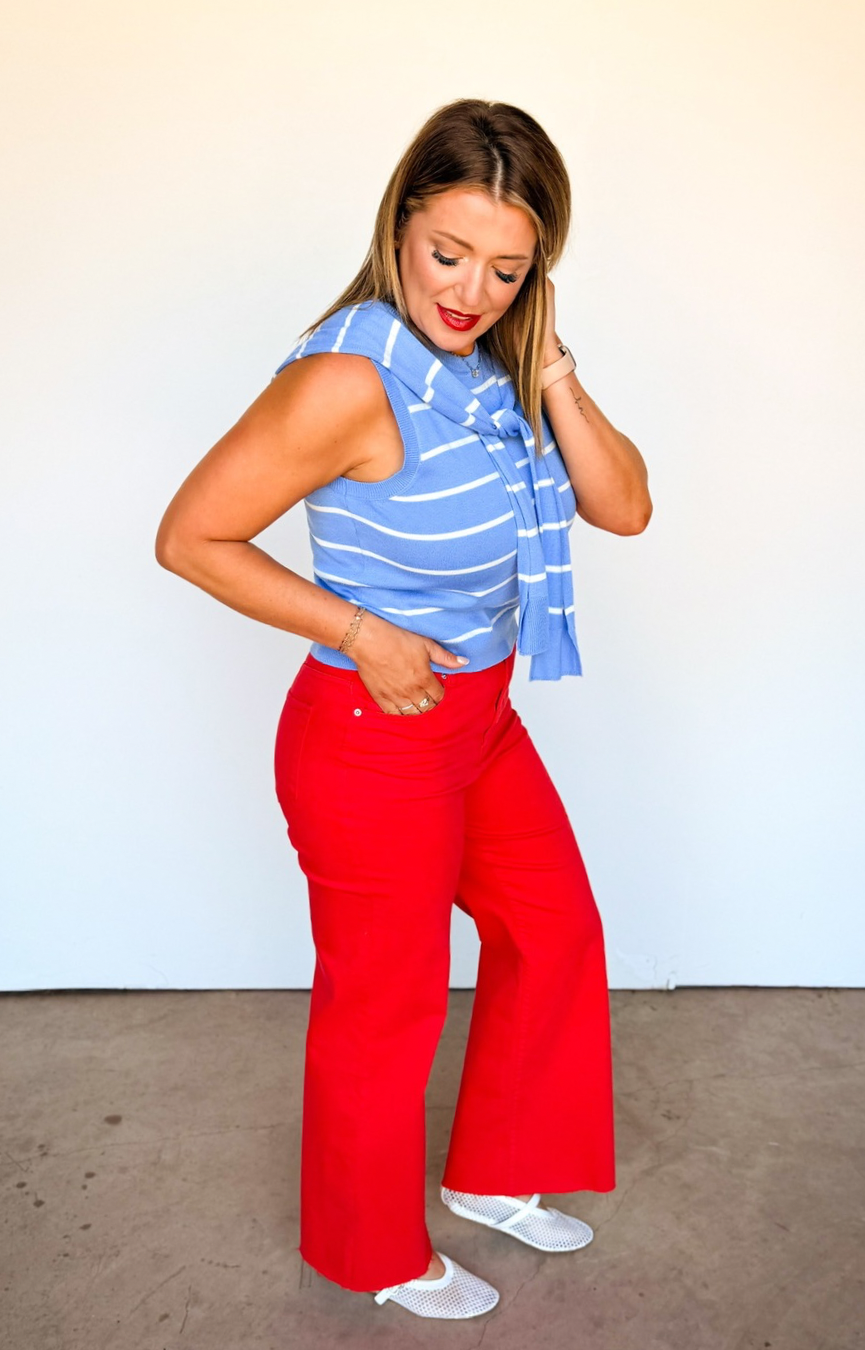 Fiona Wide Leg Jeans- Salsa
