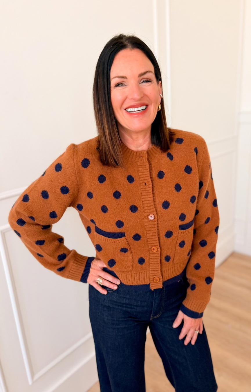 Penny Polka Dot Cardigan
