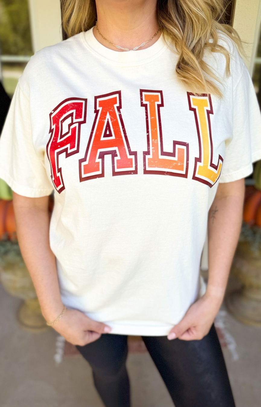 Varsity Fall Ombre Tee