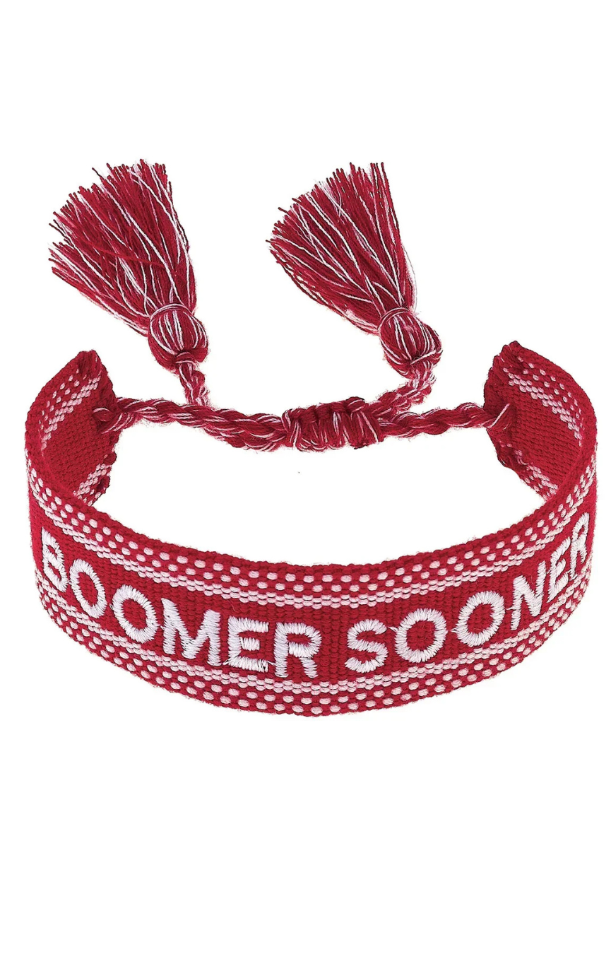 Oklahoma Woven Tassel Bracelet