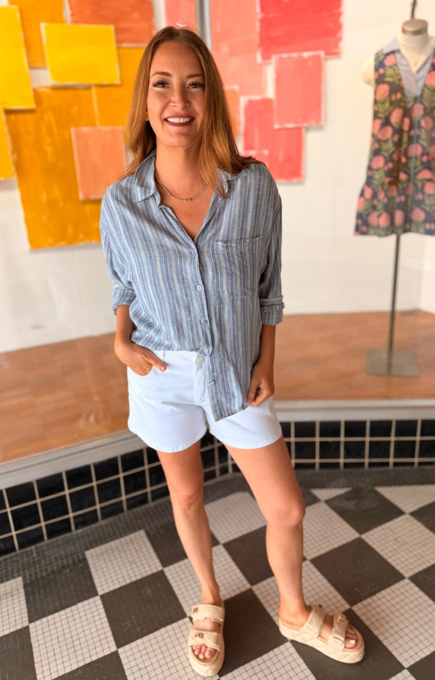 Jane HR Short- Optic White