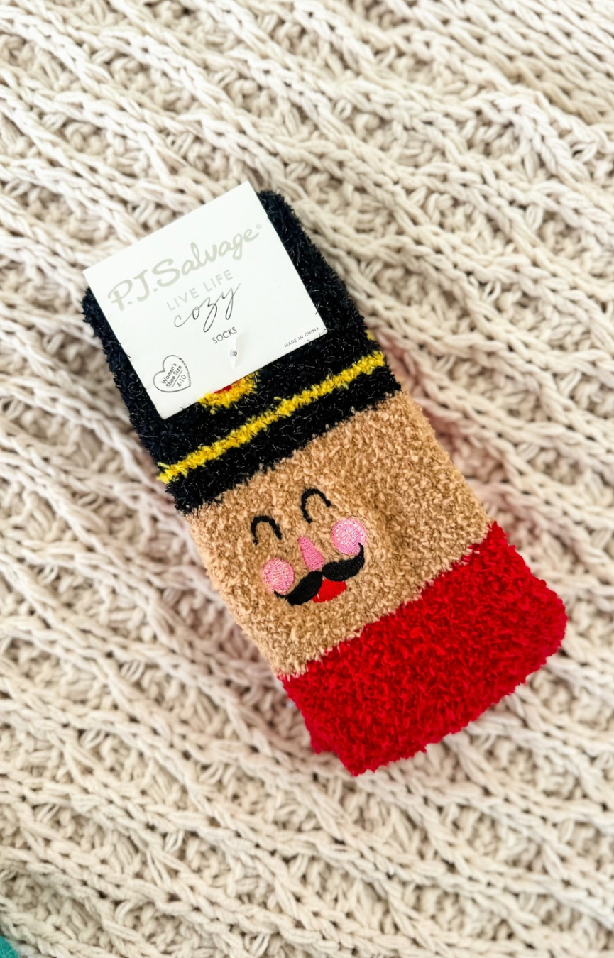 Cozy Crew Nutcracker Socks