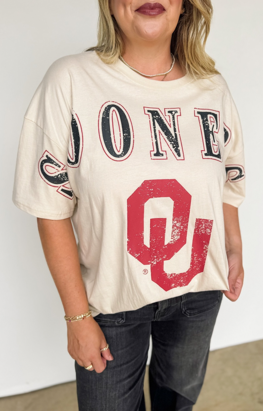 OKLA Southern Split Oversized Tee