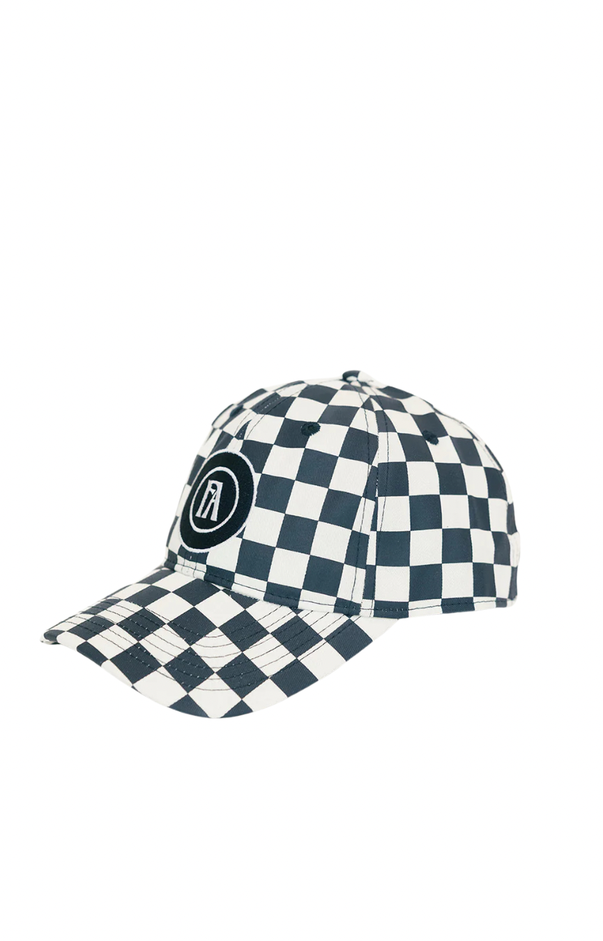 Cass Hat- Indigo Checkered