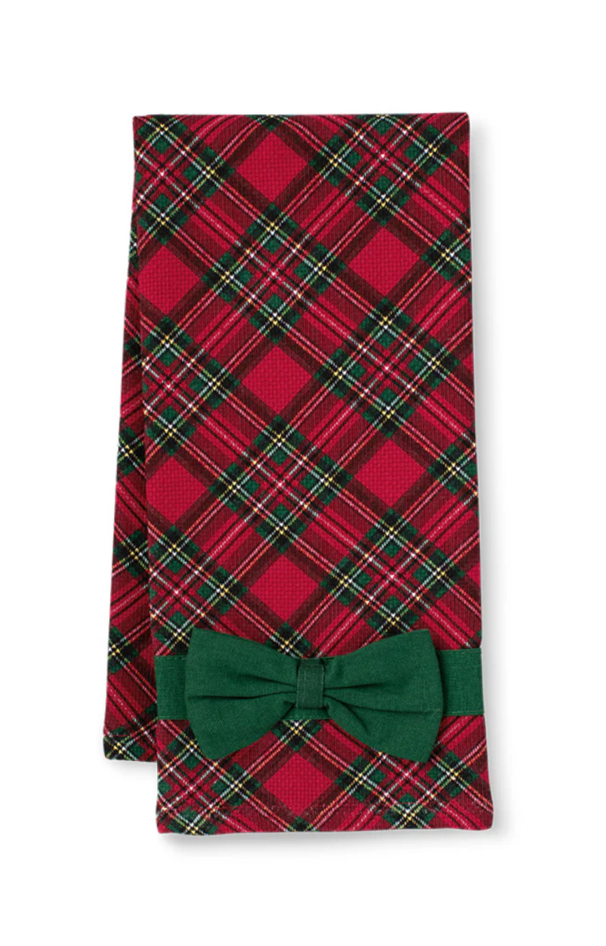 Christmas Plaid Tea Towel