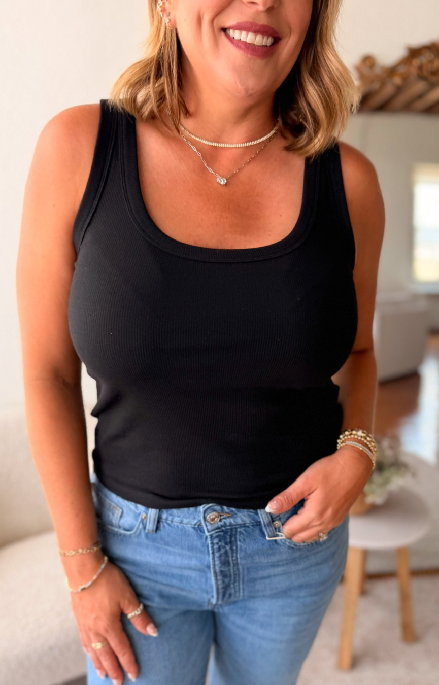 Rowe Scoop Tank- Black
