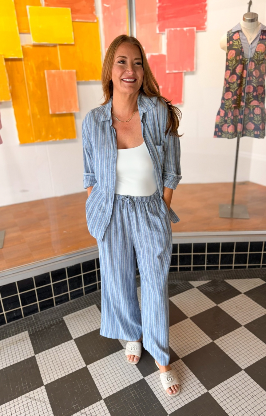 The Perfect Striped Button Up