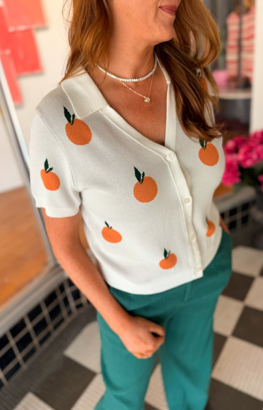 Citron Embroidered Shirt