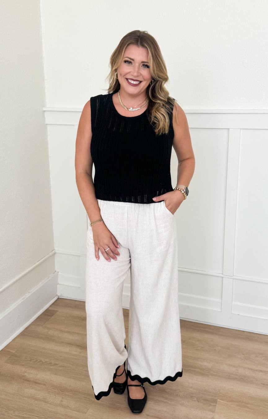 Sugarloaf Wavy Trim Pants