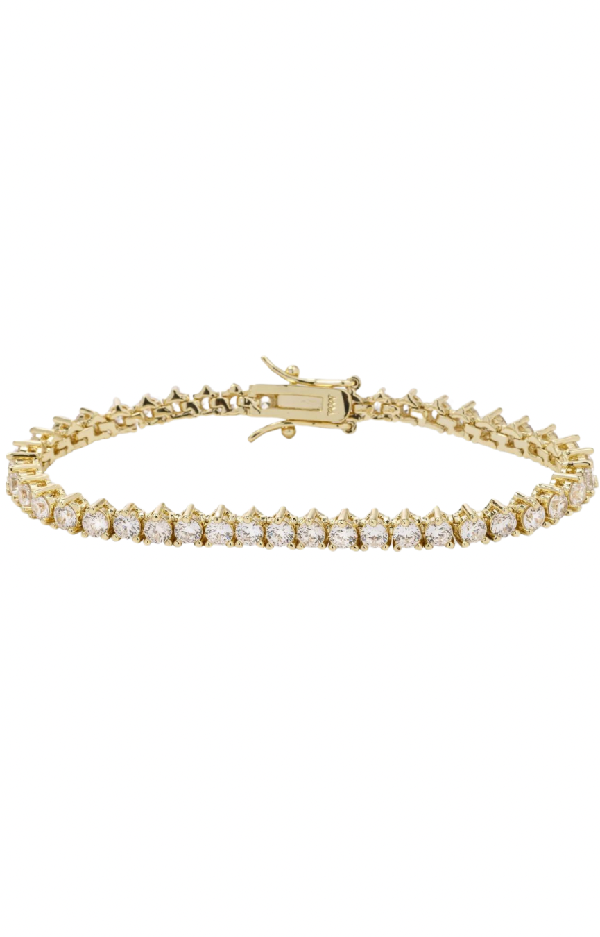 Not Your Basic Gold Tennis Bracelet