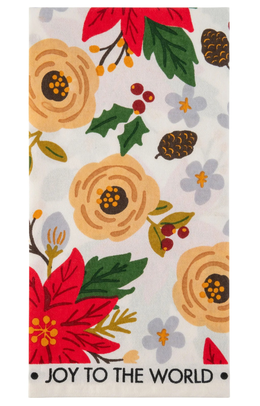 Poinsettia Tea Towel