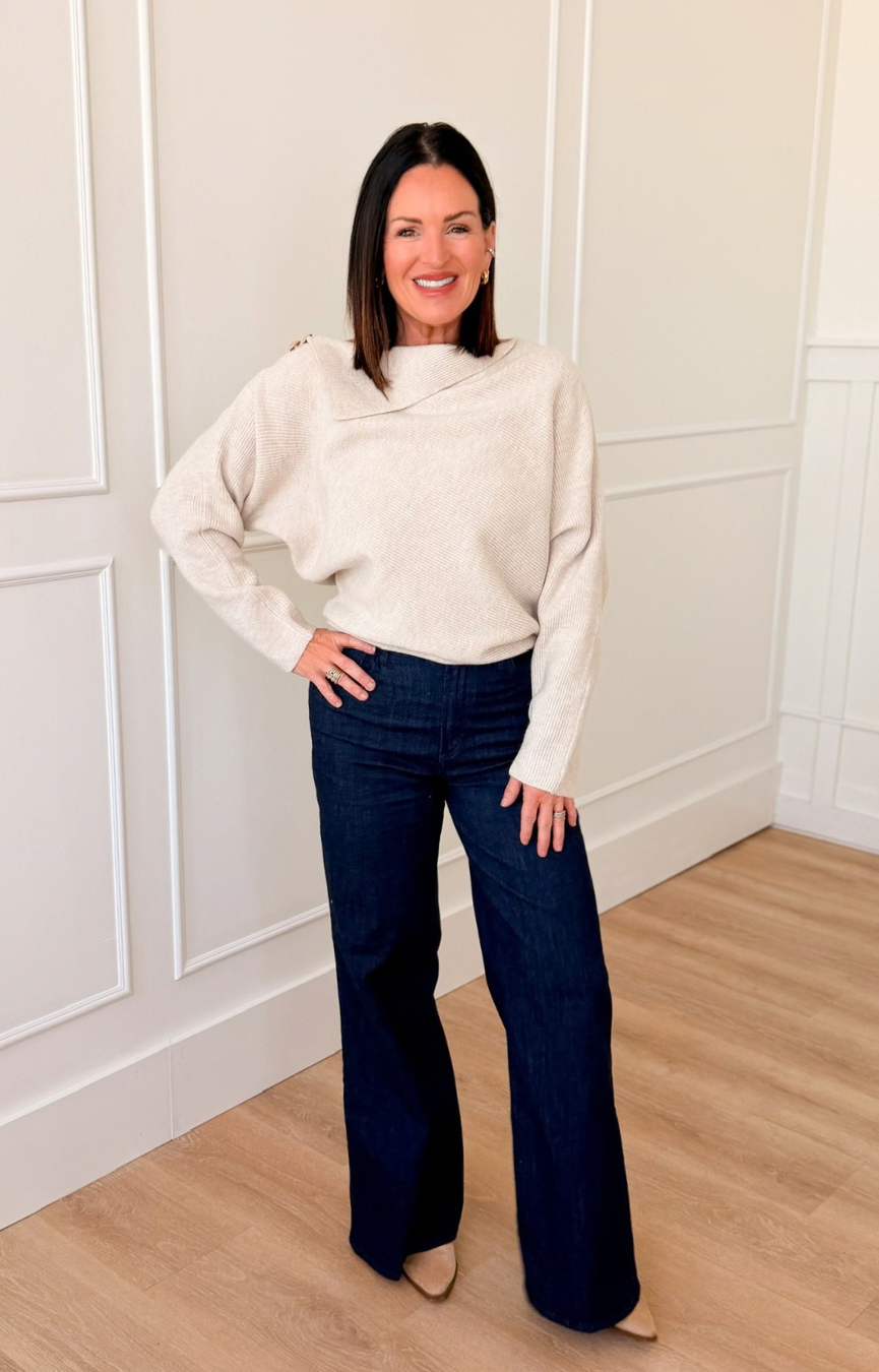 Fiona Wide Leg Jeans- Zodiac