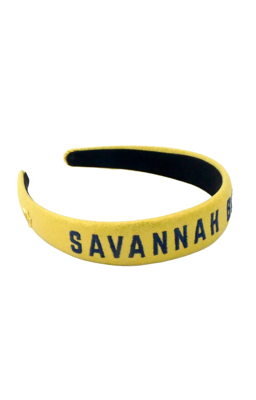 Savannah Bananas Thin Embroidered Headband