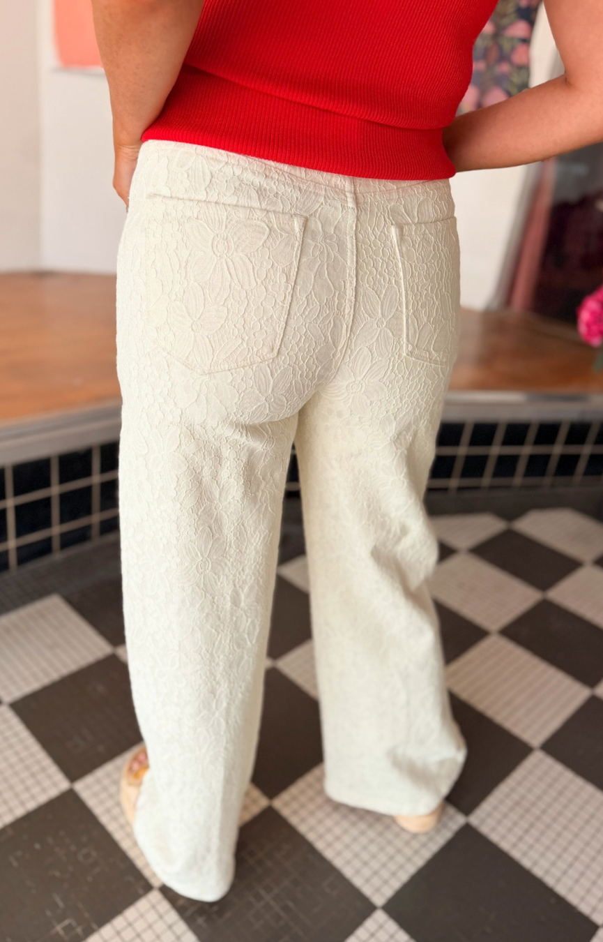 Fiona Lace Wide Leg Jeans