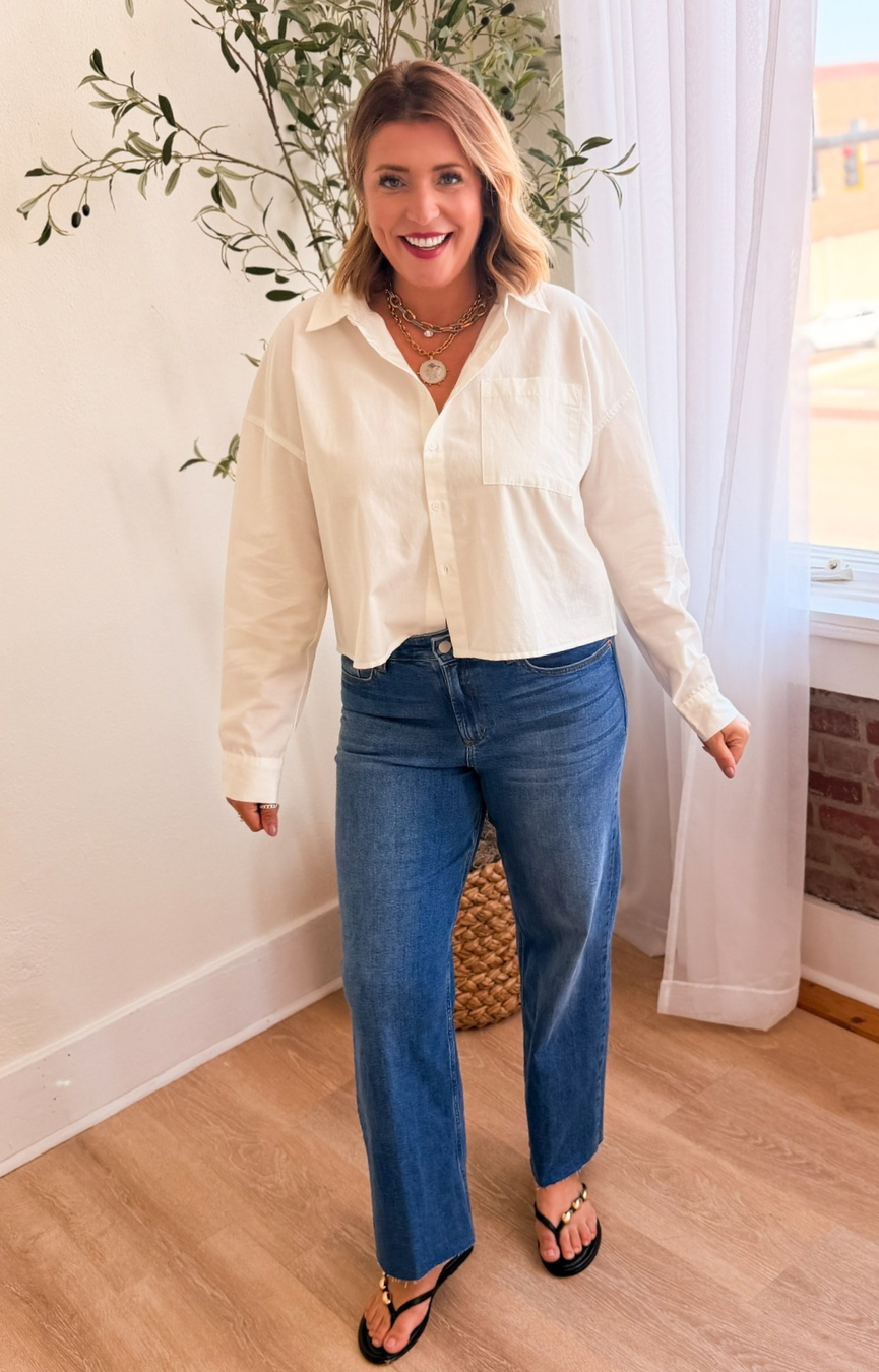 Holly Straight Leg Jeans- Medieval Wash
