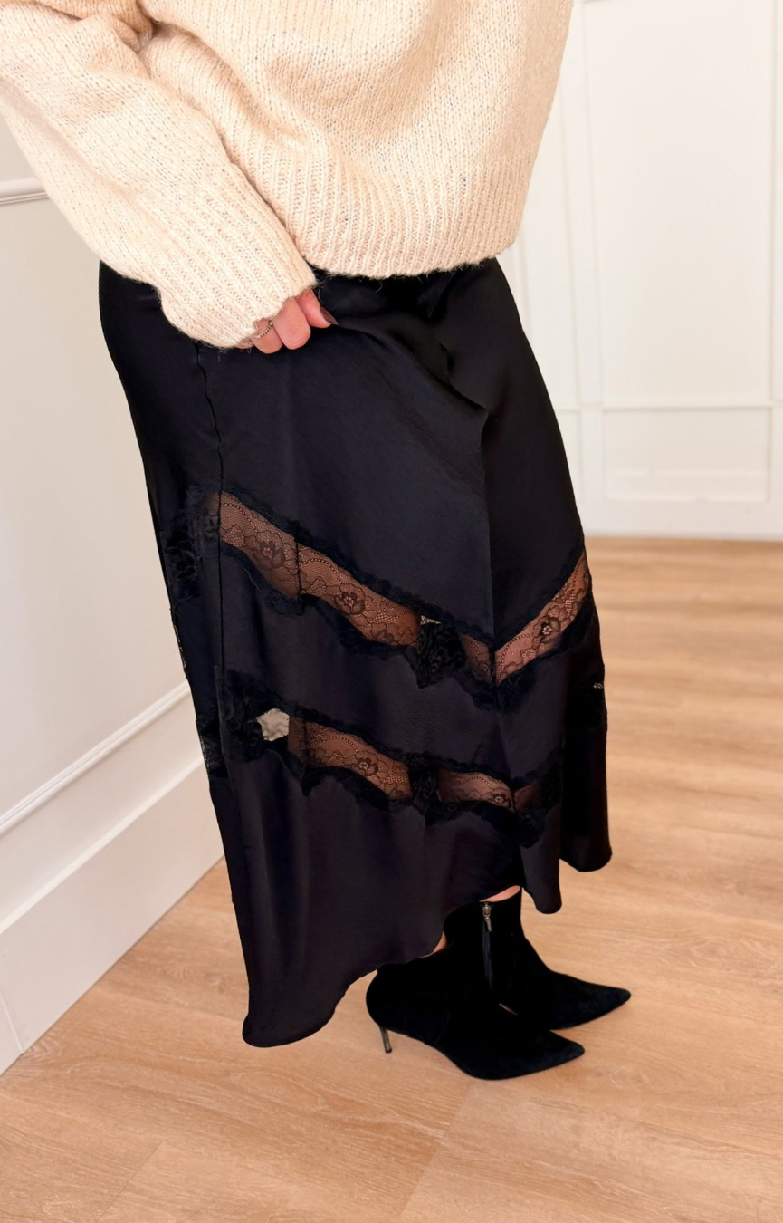 Kori Lace Inset Skirt