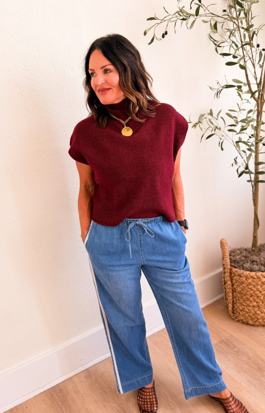 The Sidelines Denim Track Pant