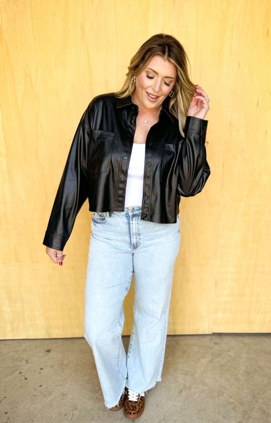 All Day Faux Leather Jacket