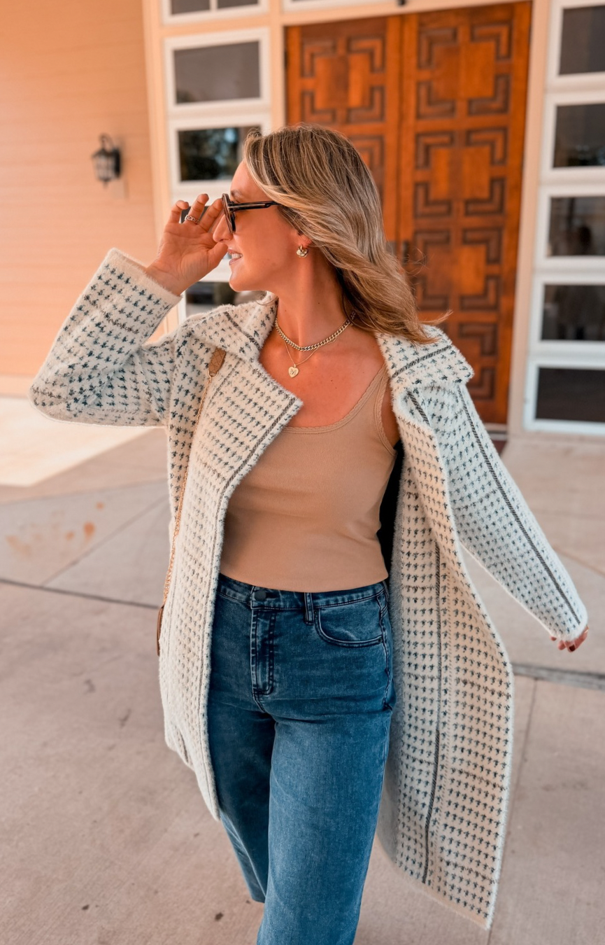 Marceau Houndstooth Coat