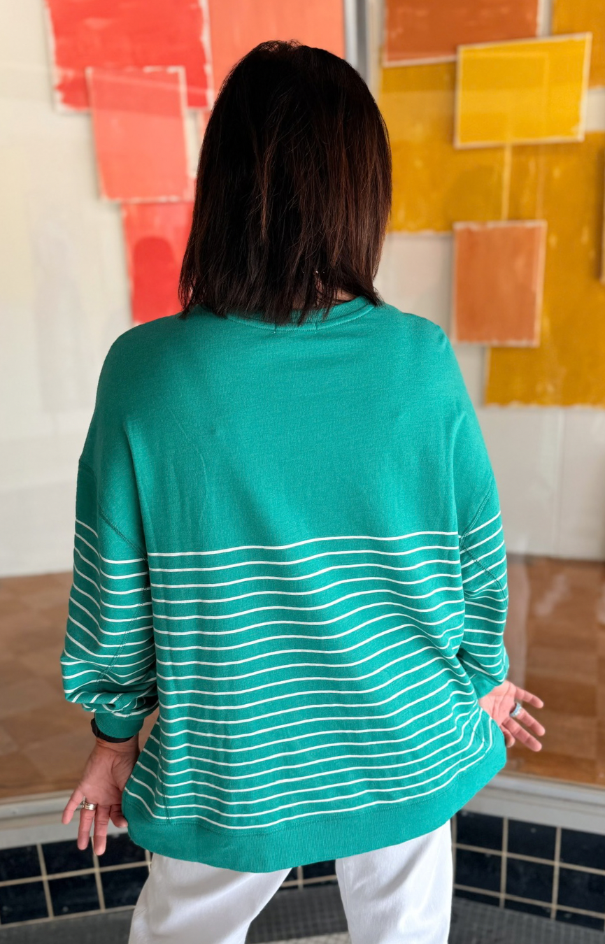 Modern Stripe Weekender