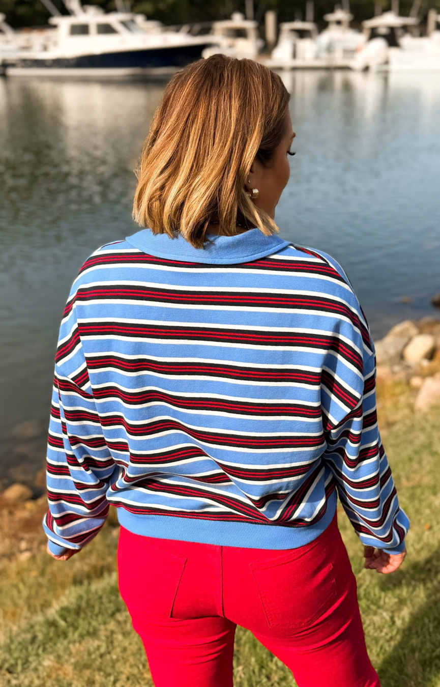 Low Key Stripe Henley