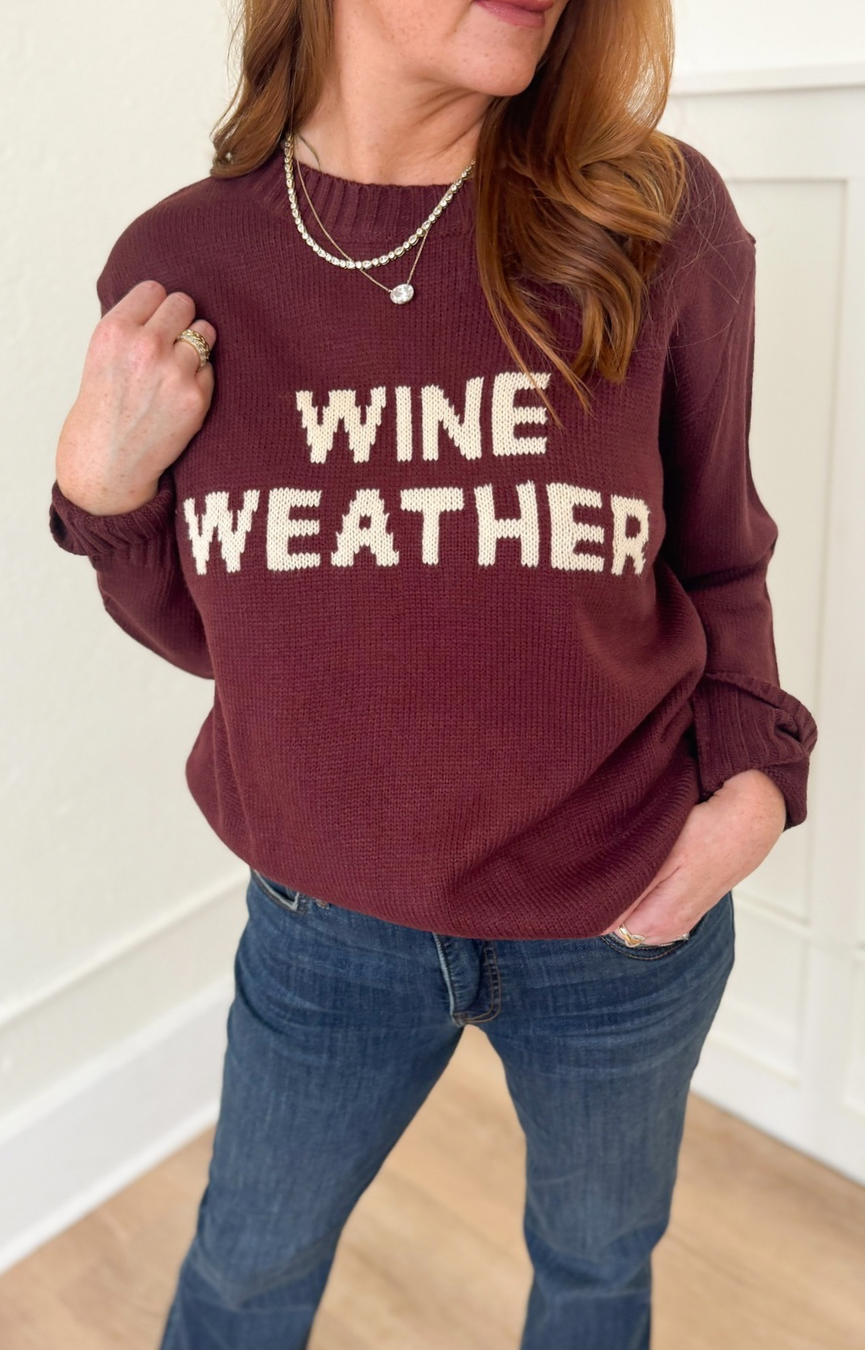 Wine Weather Sweater