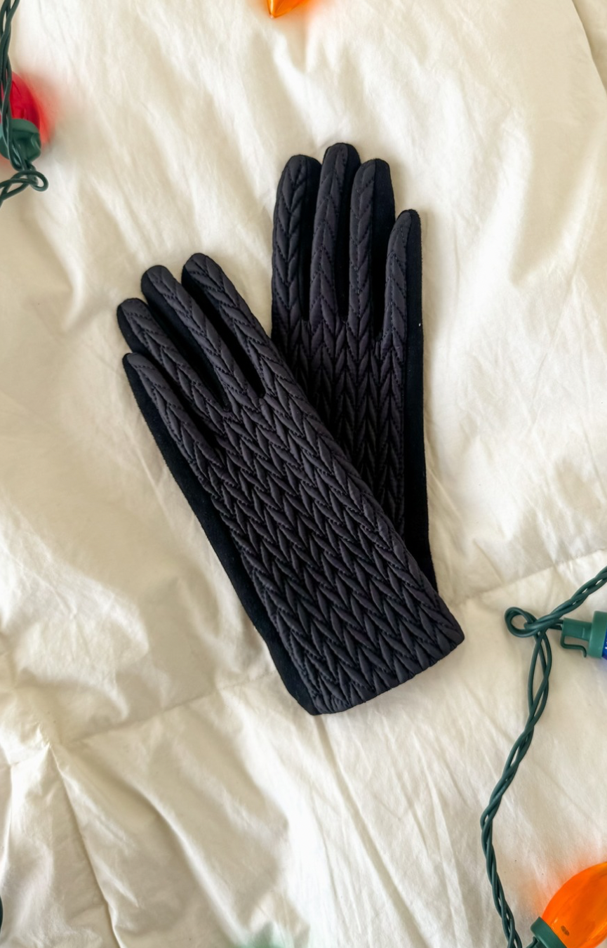 Quilted Smart Touch Gloves