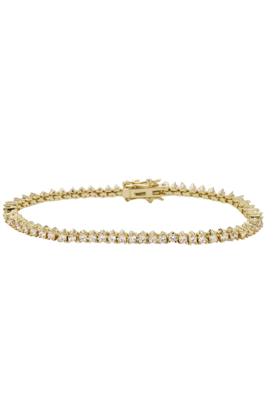 Baby Not Your Basic Gold Tennis Bracelet