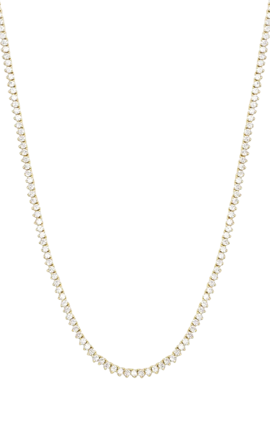 Baby Not Your Basic Gold 18” Tennis Necklace