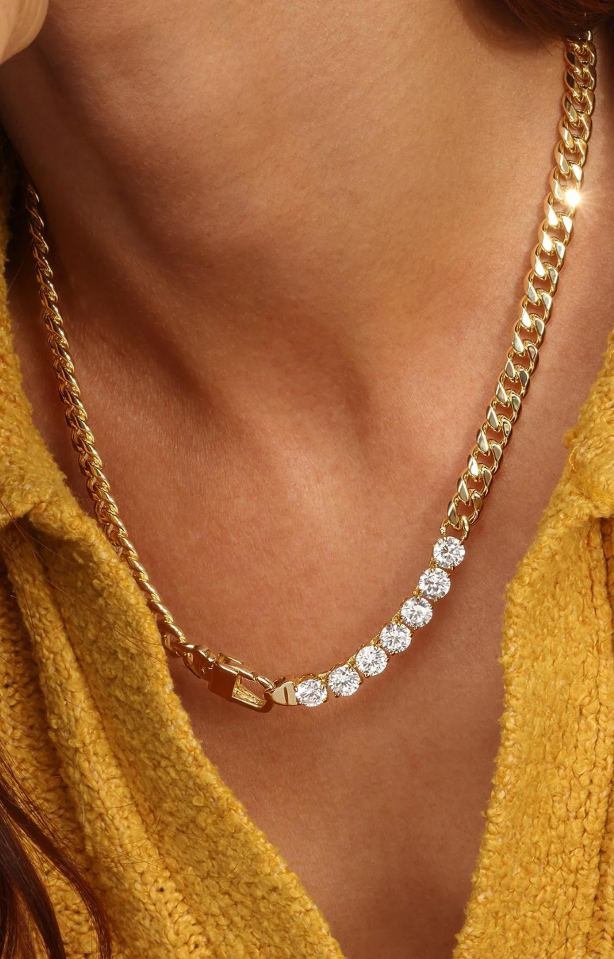Julian Loves Diamonds Gold 18” Necklace