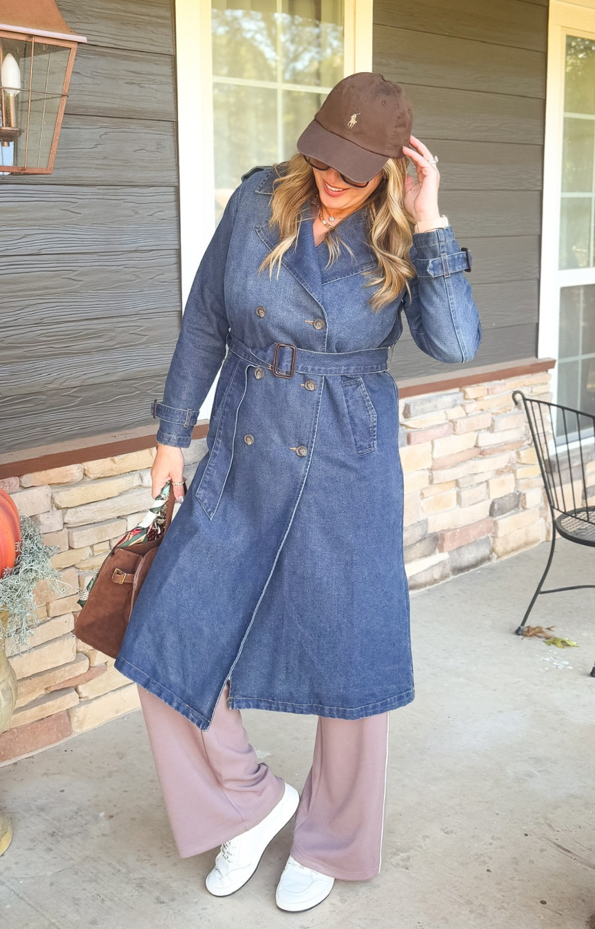 Darby Denim Trench Coat