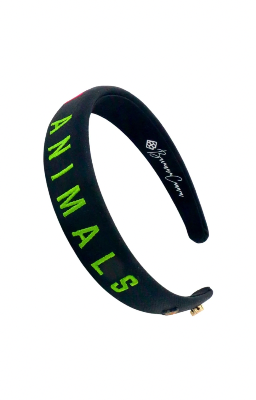 Party Animals Thin Embroidered Headband