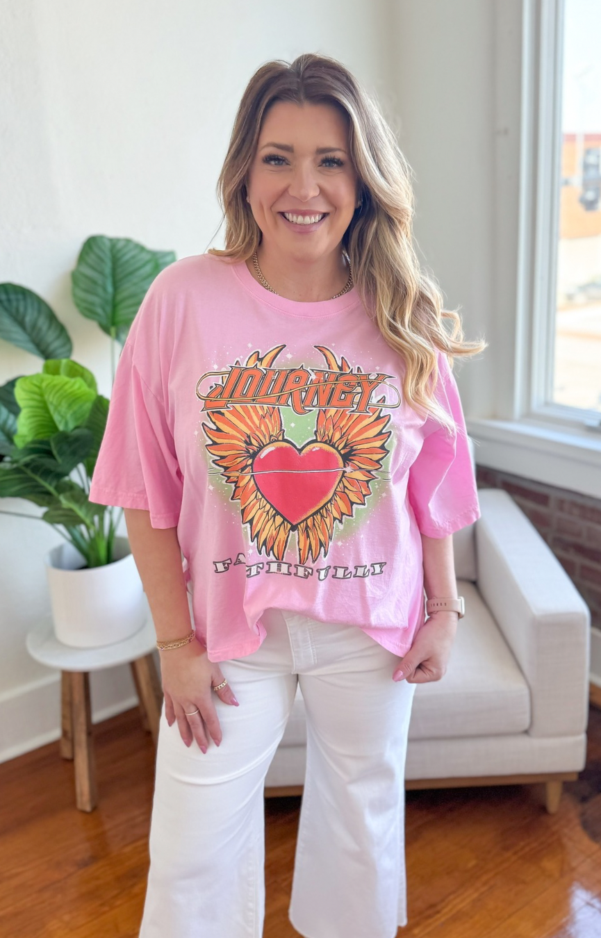 The Journey Faithfully Tee- O/S