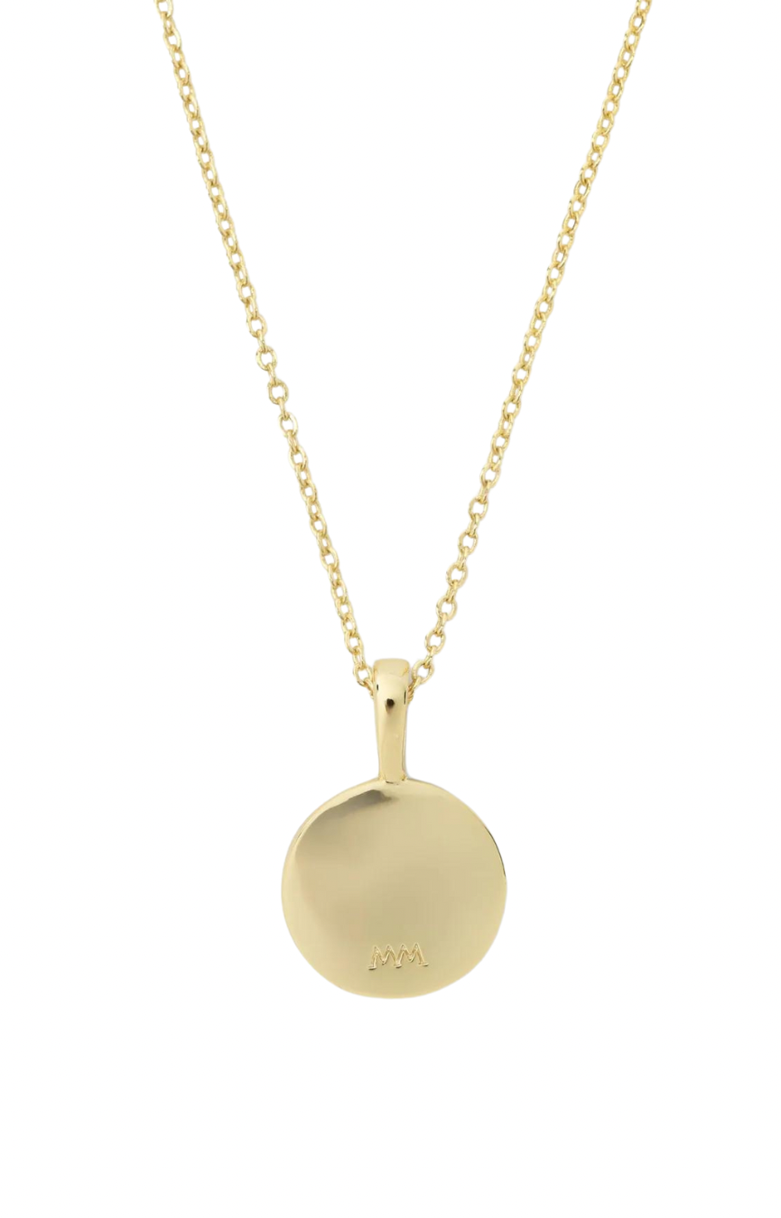 Baby Love Letters Gold Medallion Necklace