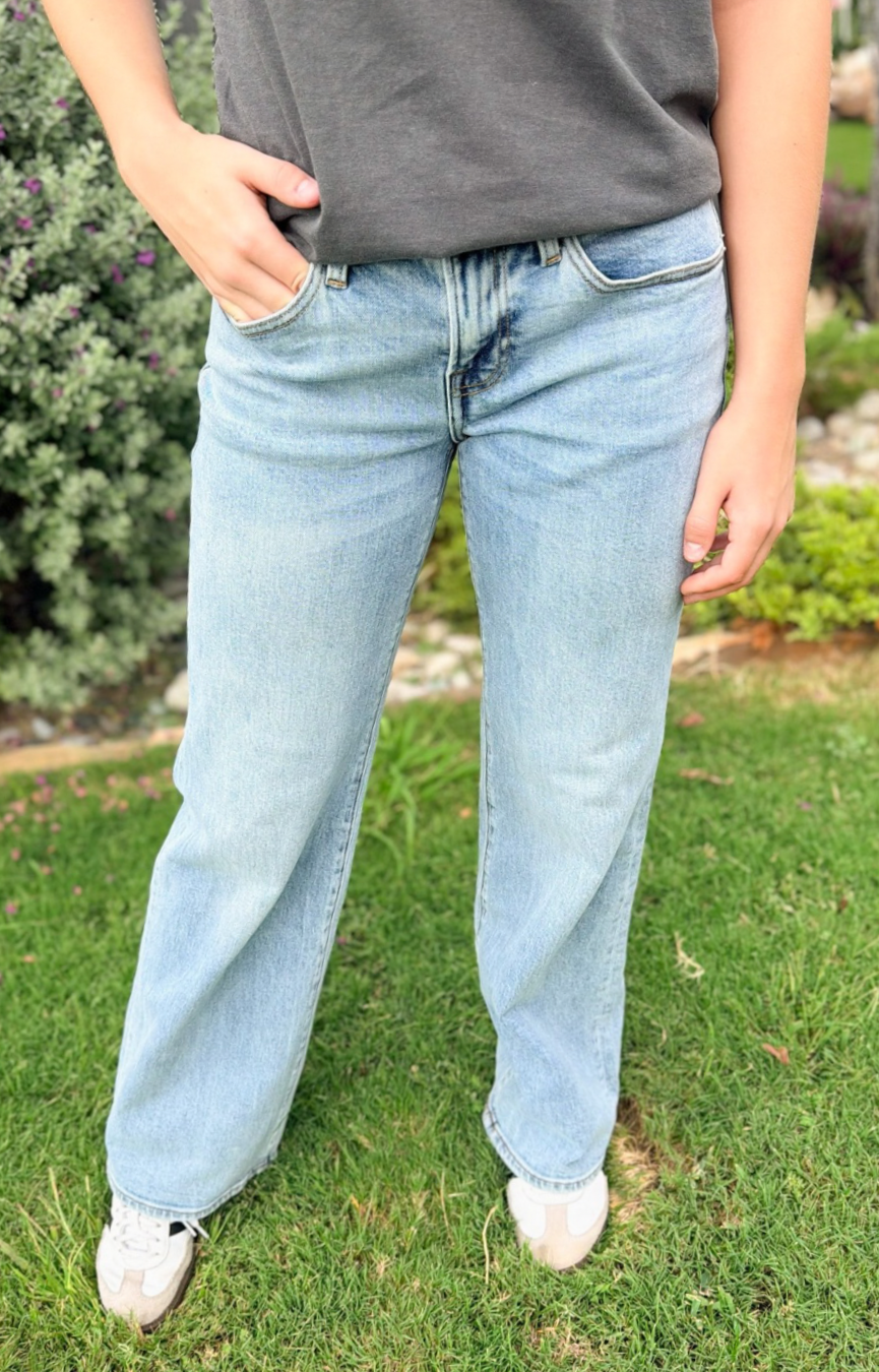 Vintage Low Loose Jeans- Mesa Wash