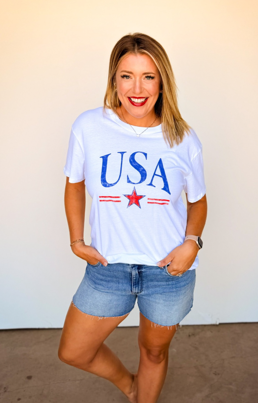 USA Star Boyfriend Tee