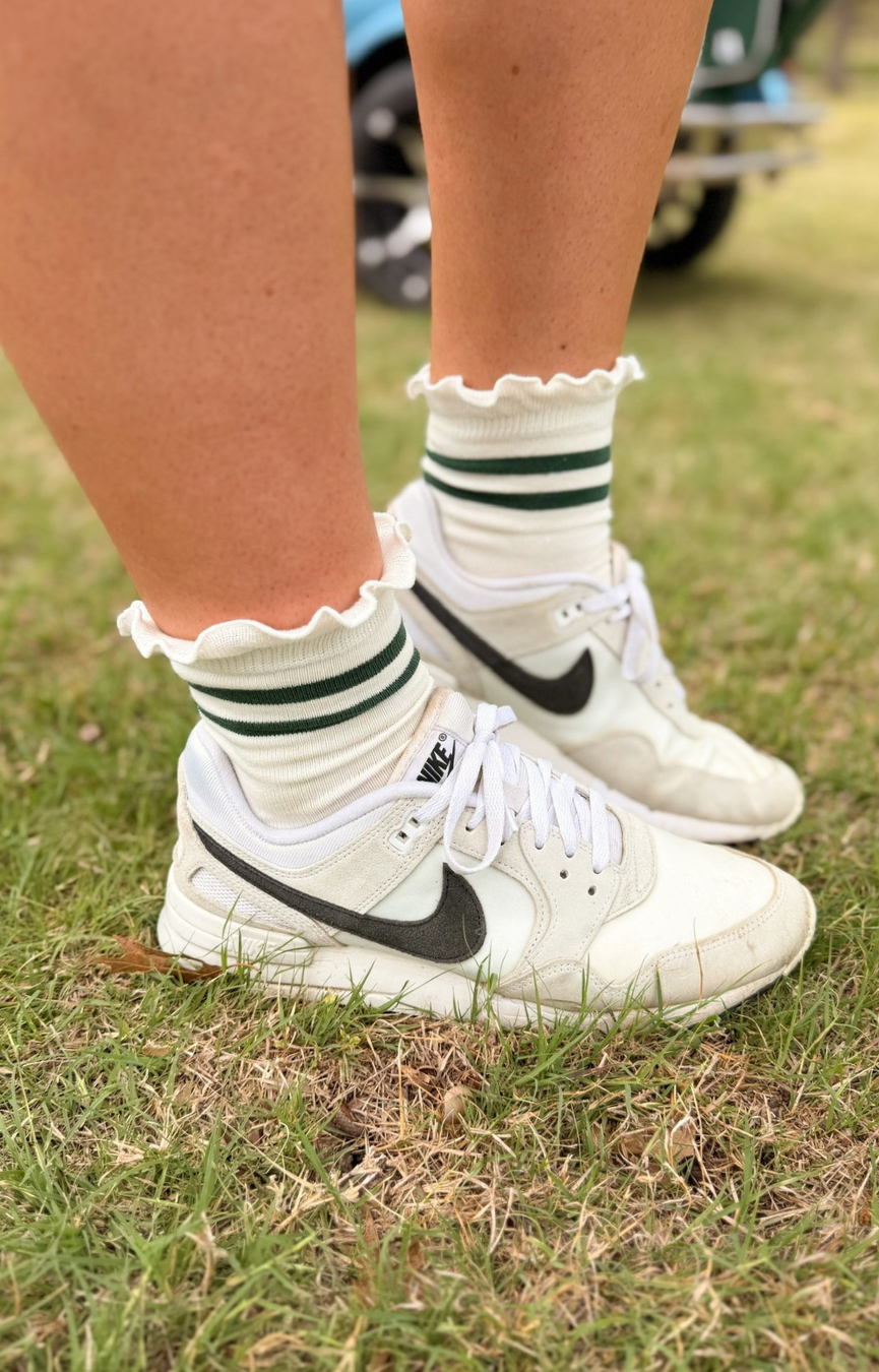 Maude Ruffle Top Socks