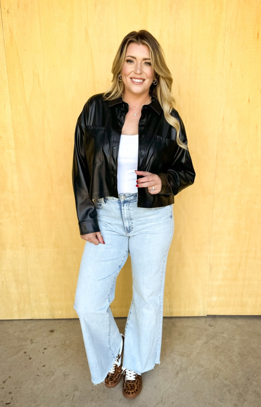 All Day Faux Leather Jacket