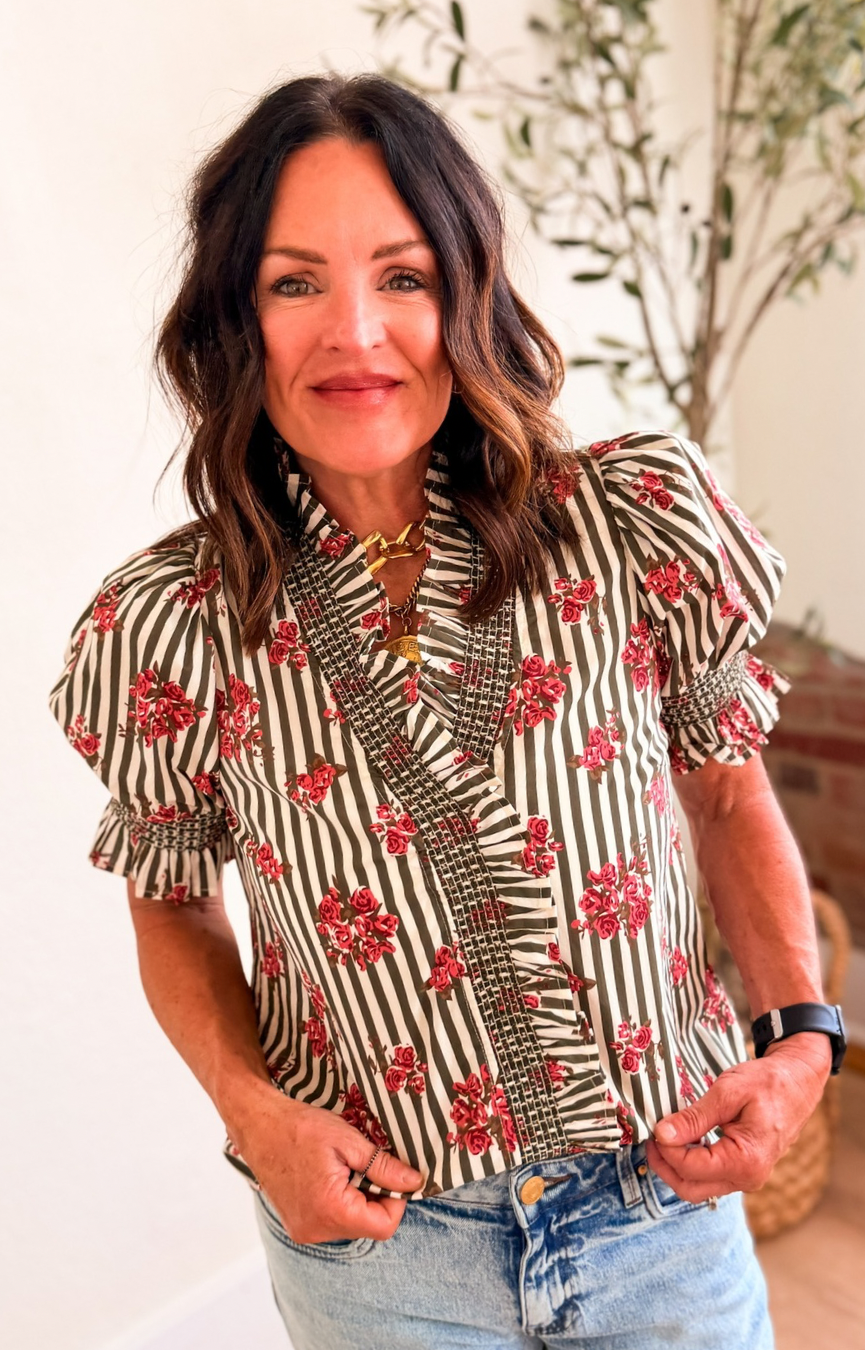 Vintage Bloom Top