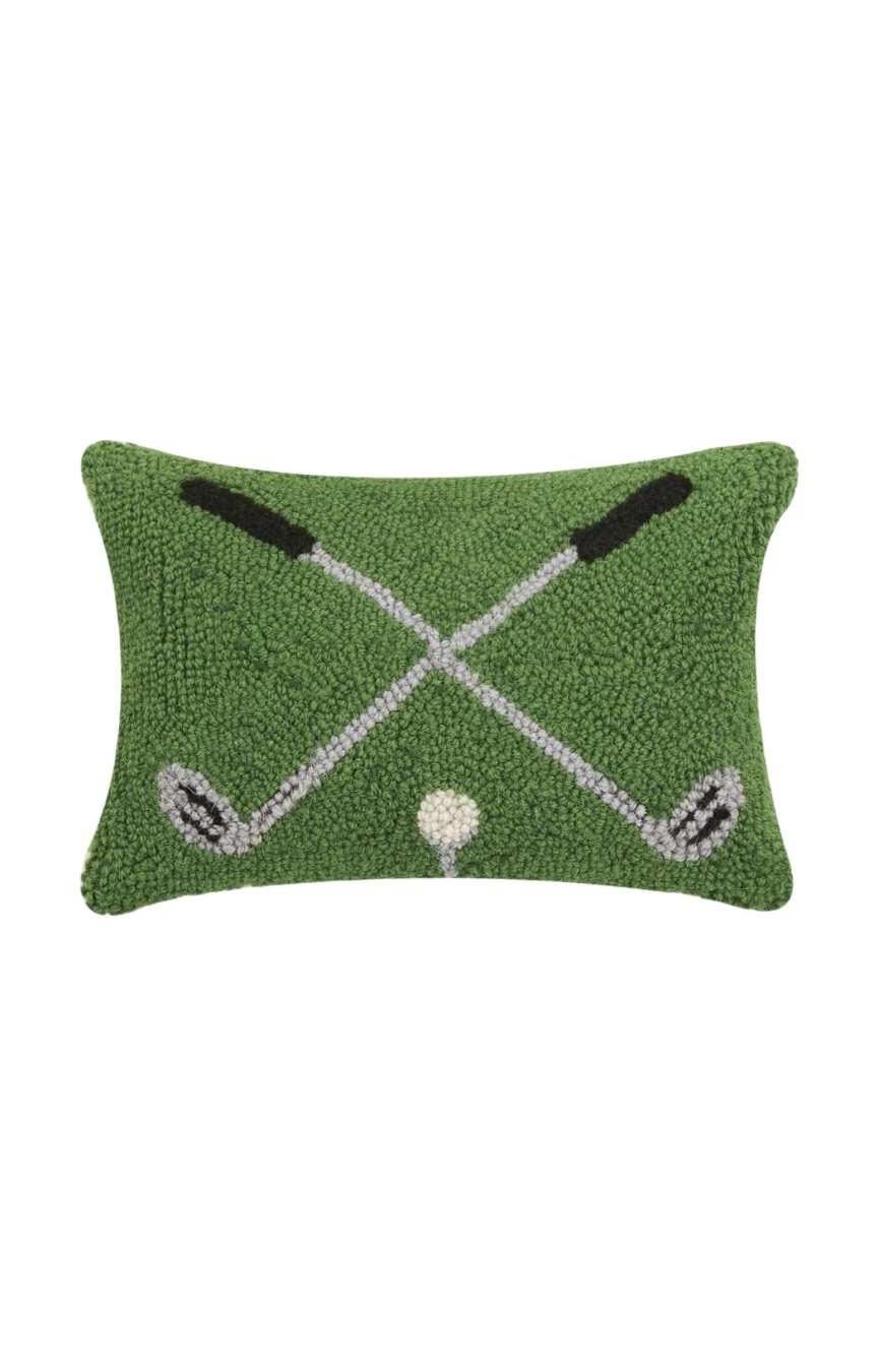 Cross Golf Clubs Hook Pillow