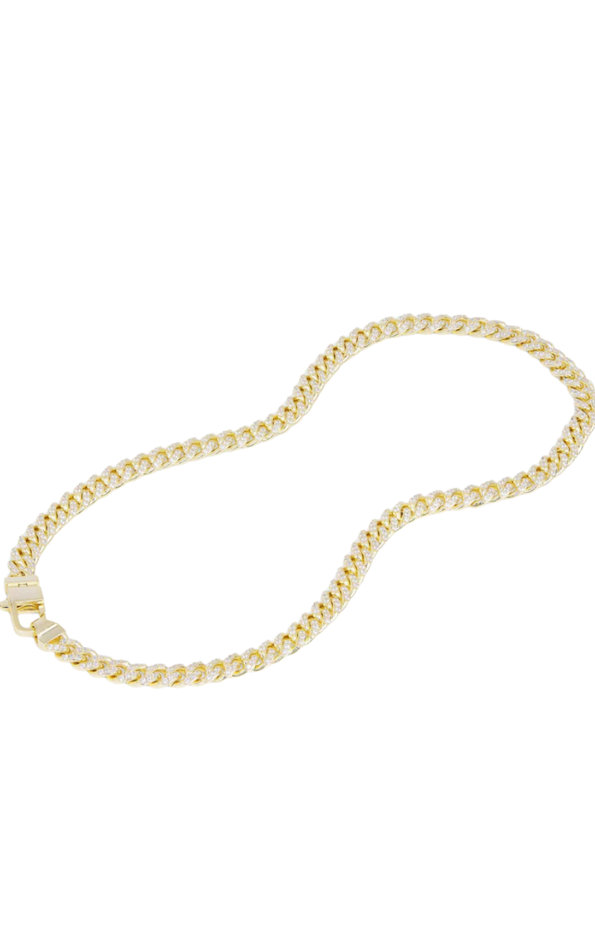 Pave Julian Cuban Chain Necklace