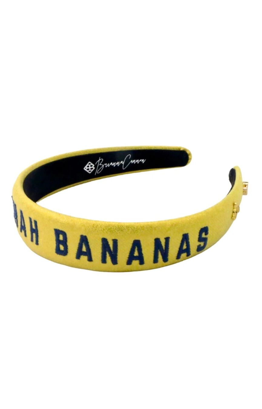 Savannah Bananas Thin Embroidered Headband