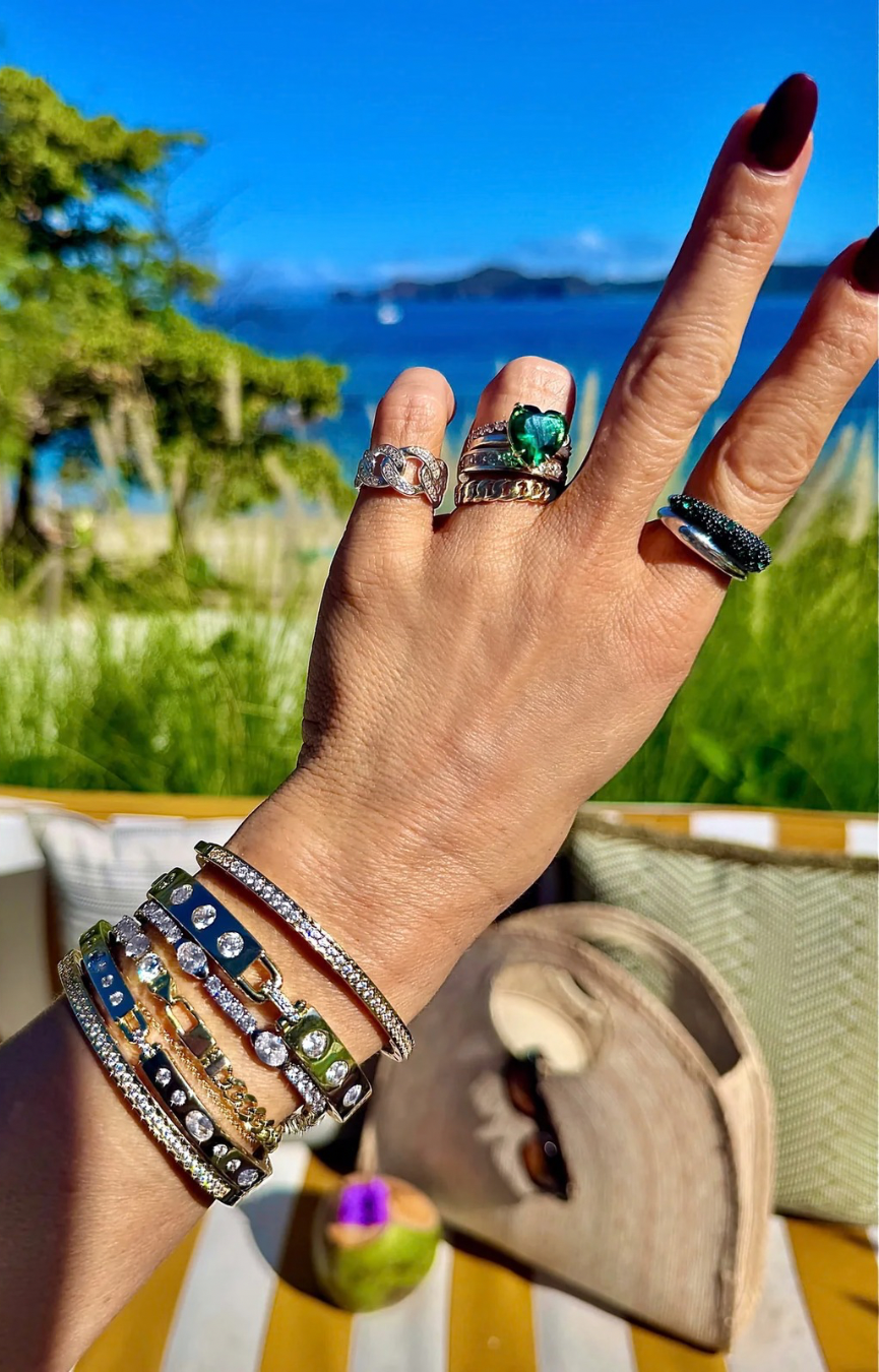 Ashley 6mm Sunset Lock Cuff