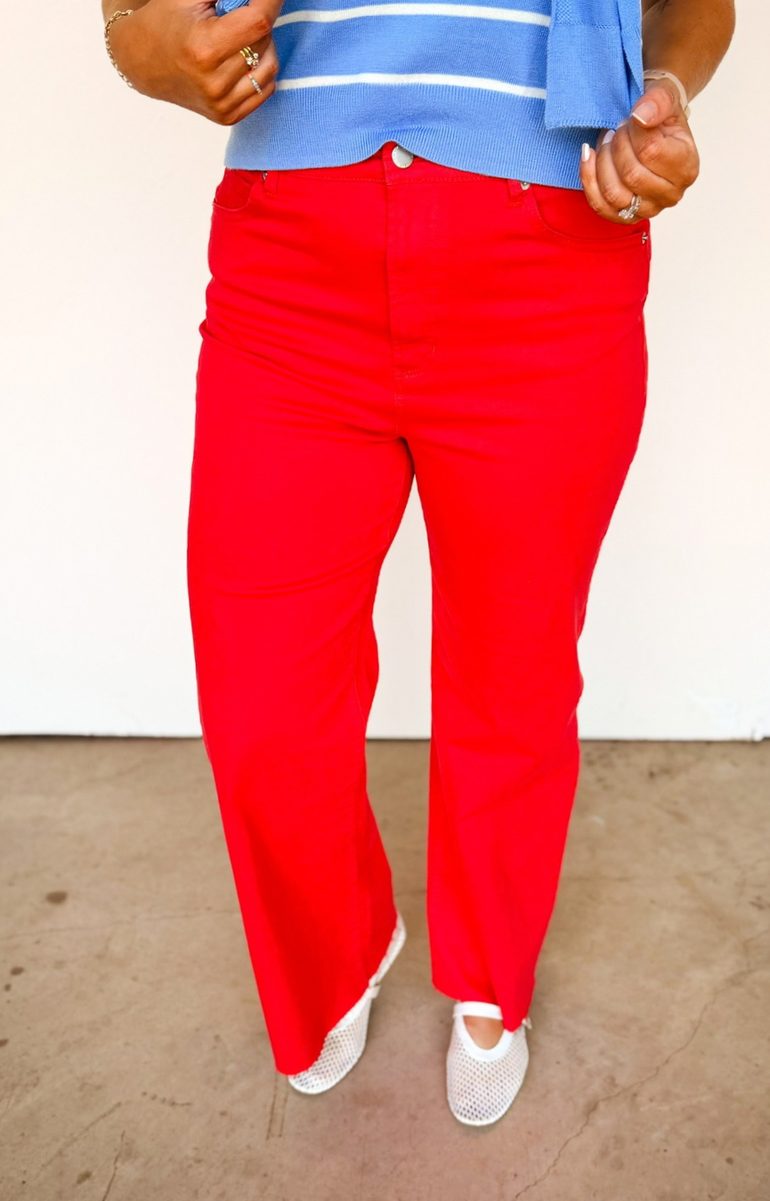 Fiona Wide Leg Jeans- Salsa