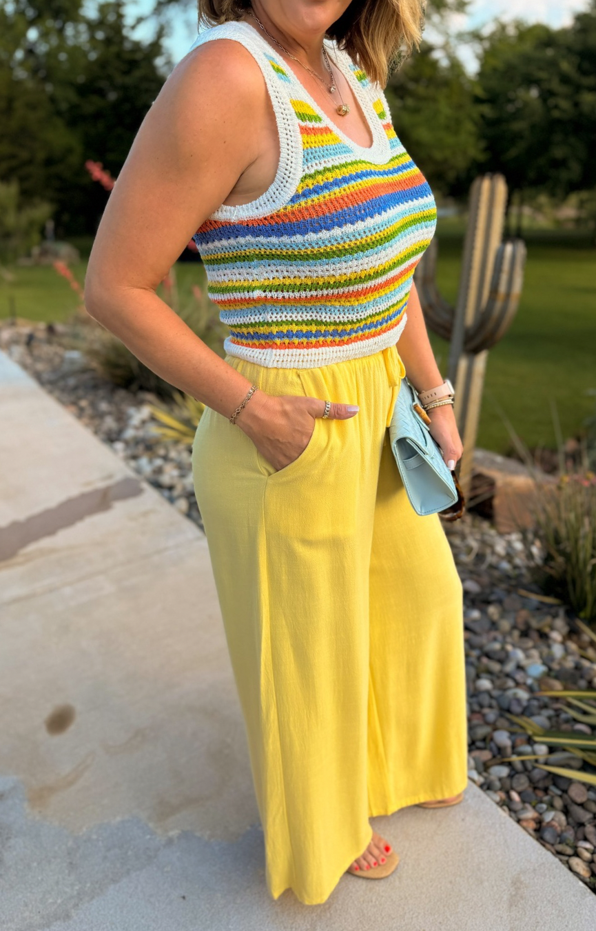 Sylvia Stripe Sweater Tank
