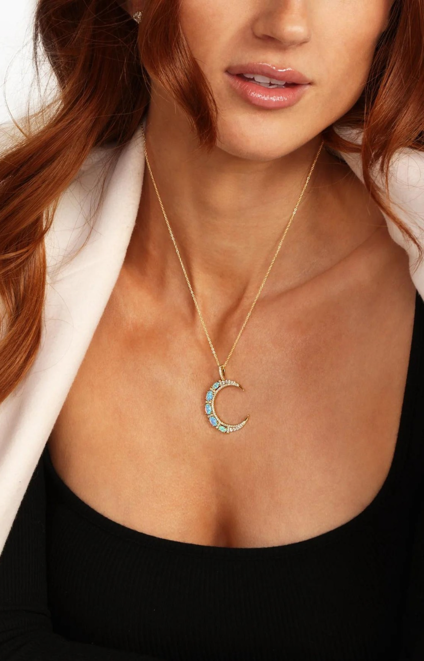 She’s An Icon Blue Moon Necklace