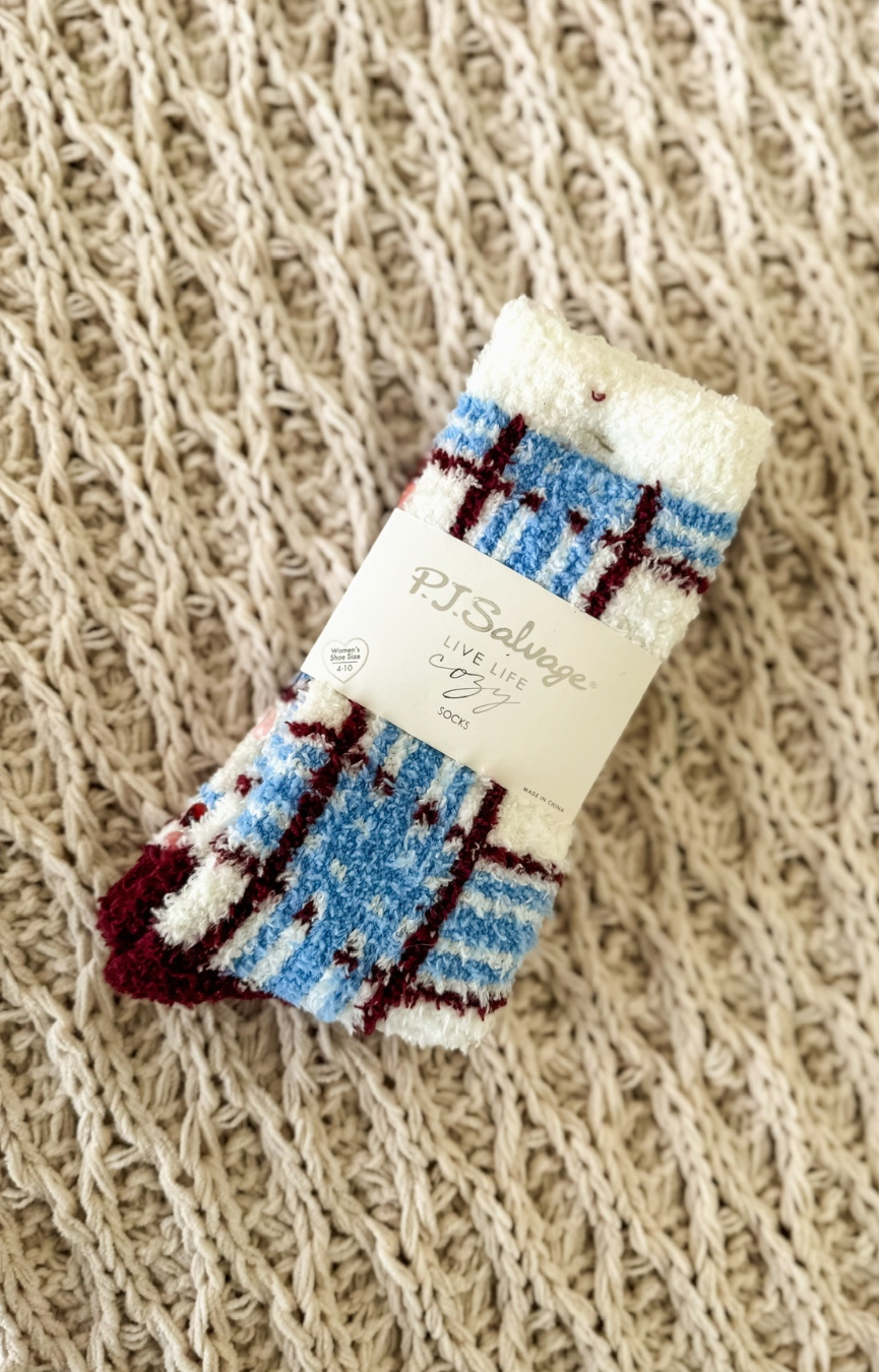 Cozy Crew Plaid Socks