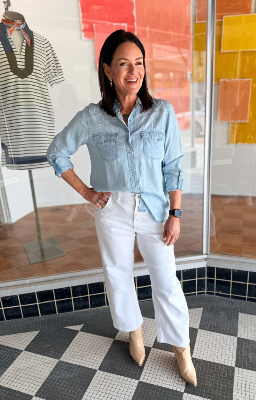 Star Embroidered Shirt