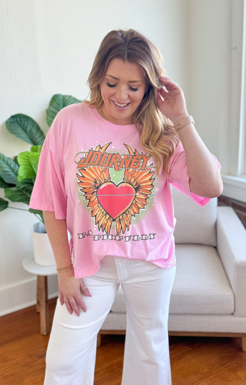 The Journey Faithfully Tee- O/S