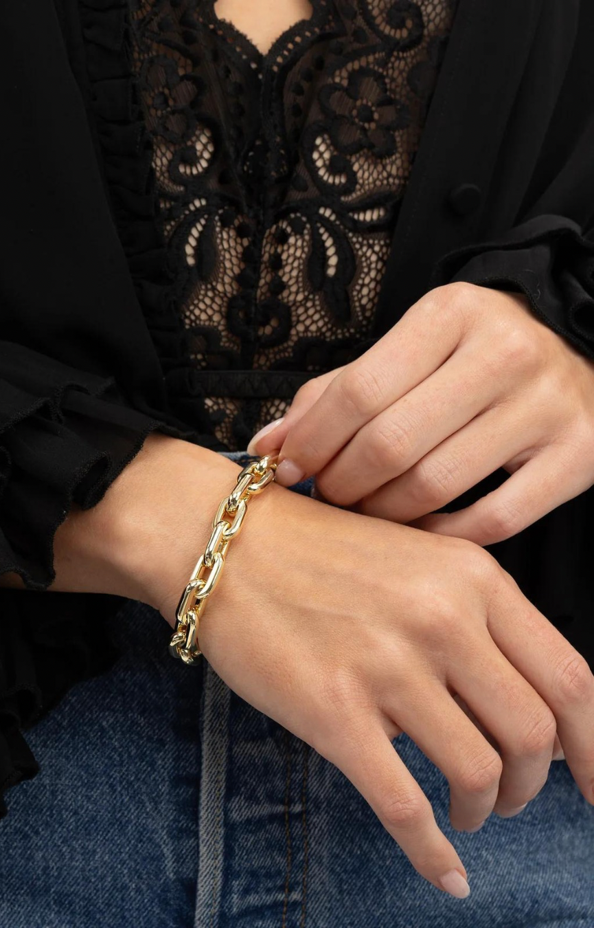 Frankie Gold Chain Bracelet